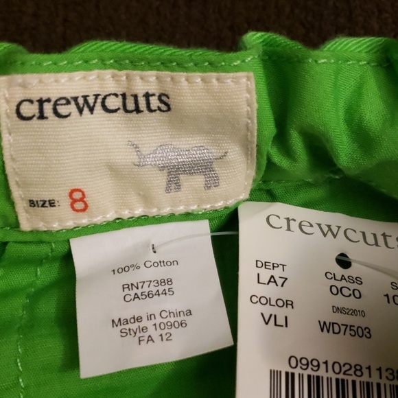 Crewcuts Green/Blue Dots Long Pants Size 8 - Picture 5 of 8